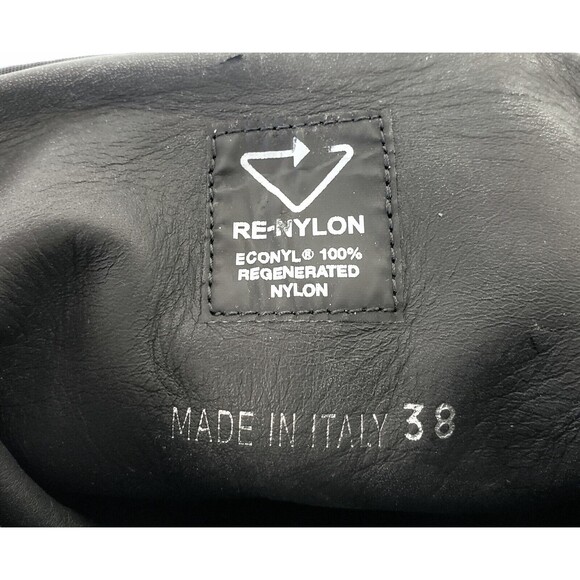 Prada Monolith Womens Platform Knee High Tall Boots Black Leather Size 38 / US 8 - Picture 4 of 4